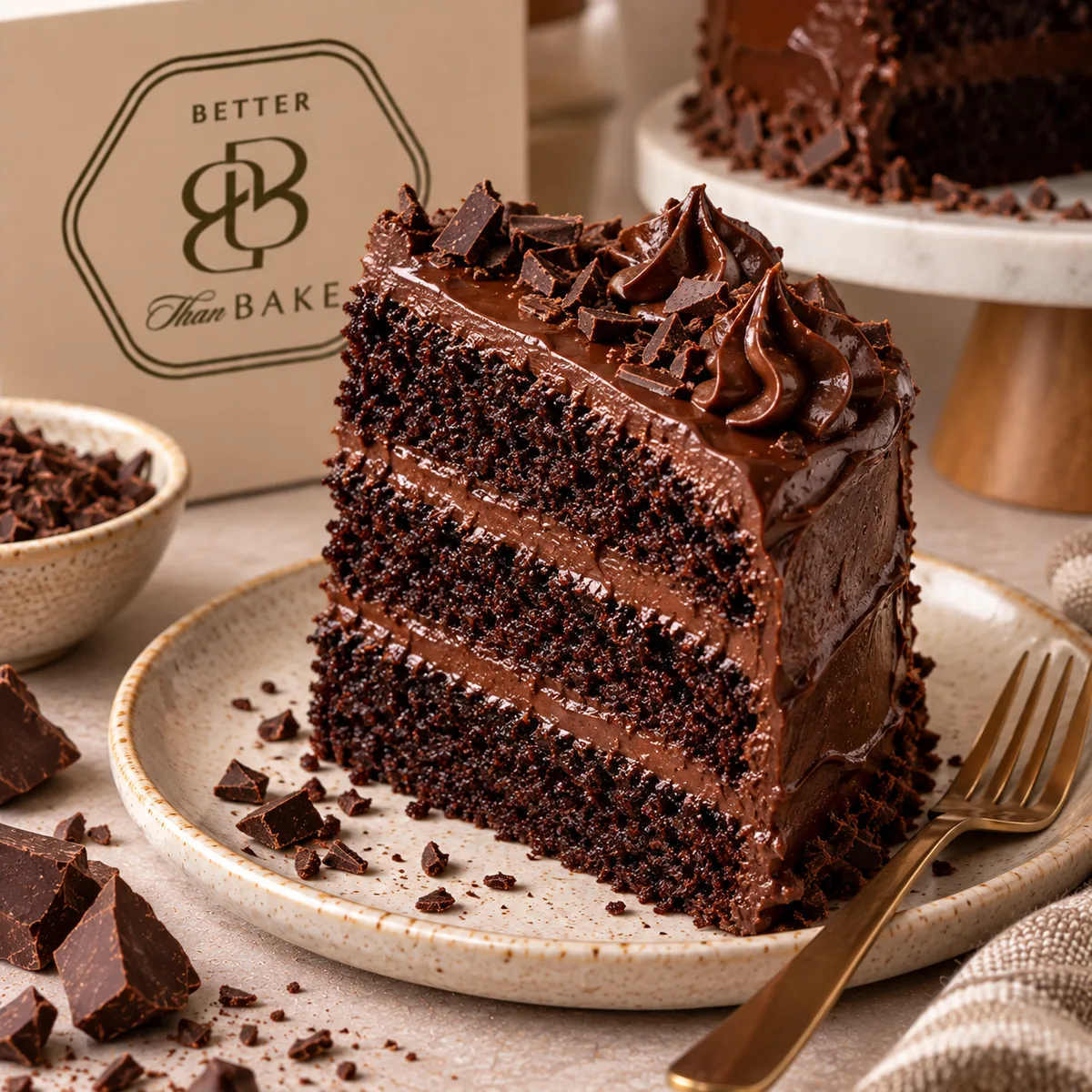 Chocolate Cake Slice