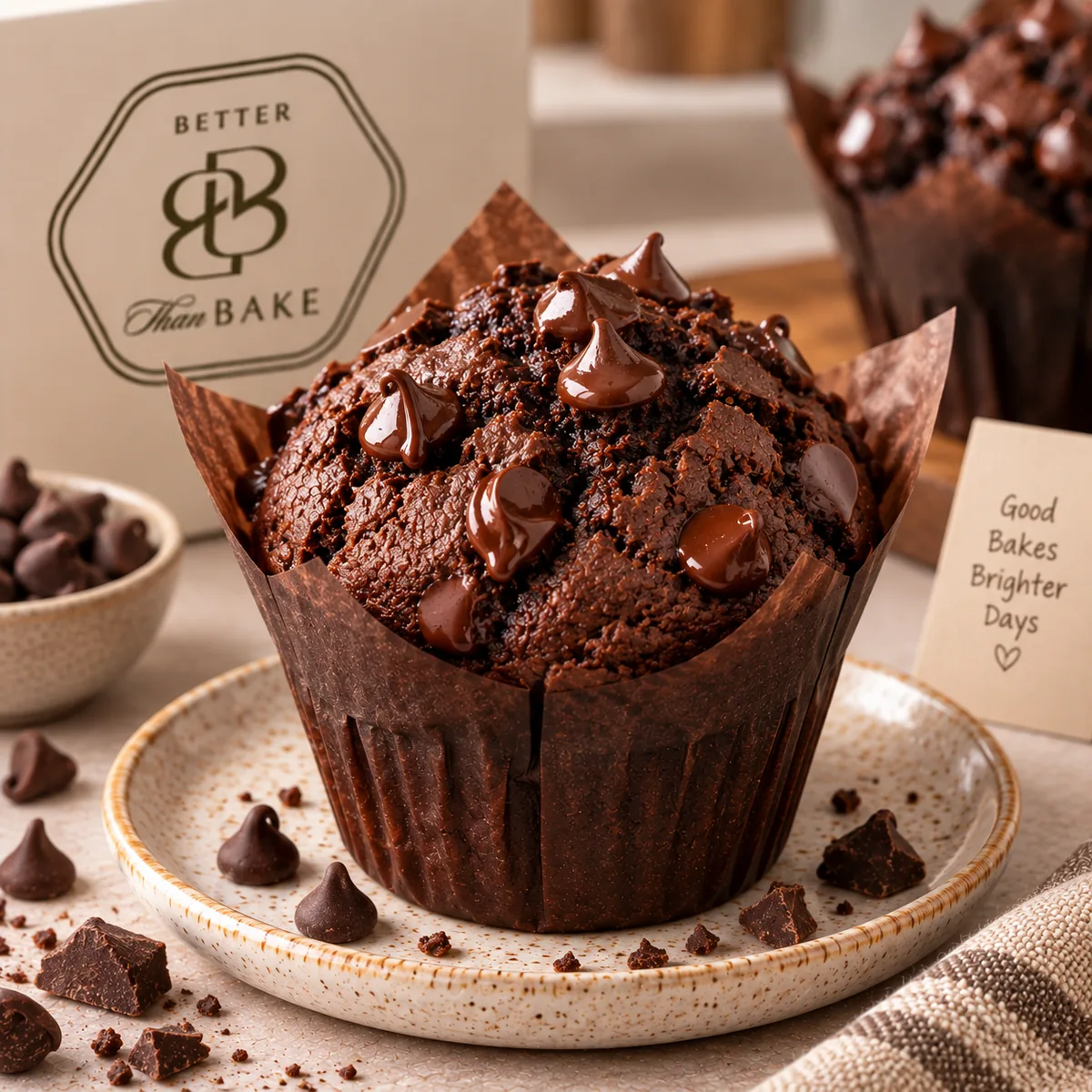 Double Chocolate Chip Muffin
