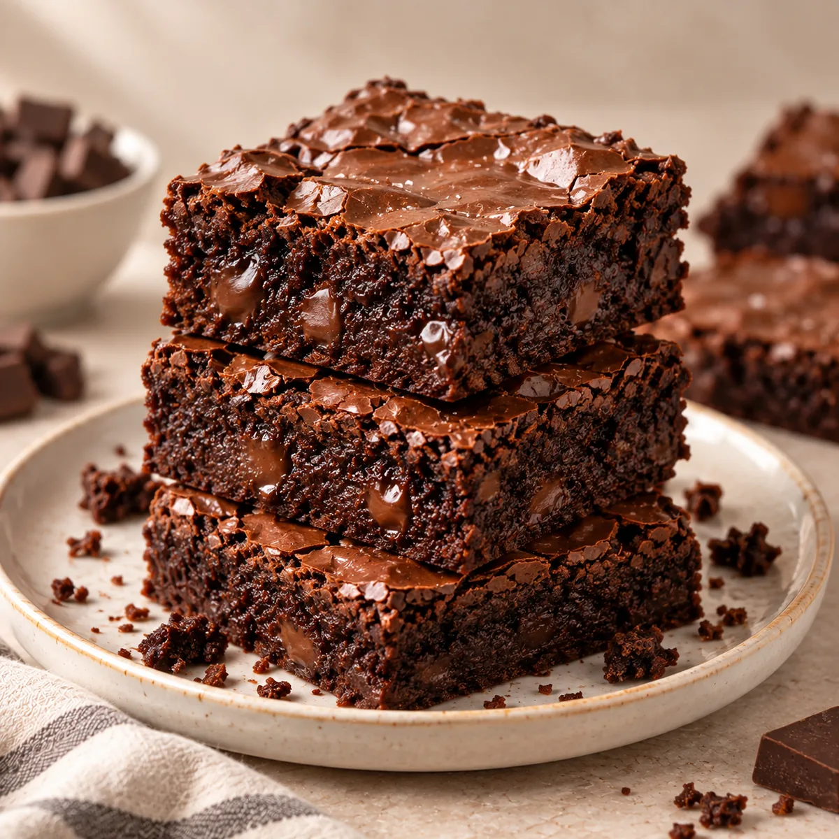 Glossy Fudgy Brownies